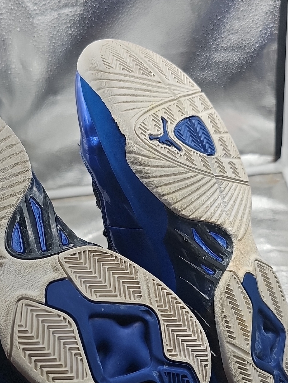 P Blue And Black Shoe Sz 9 Jordans - Picture 5 of 5